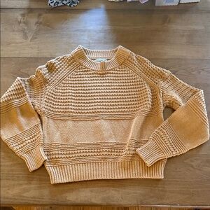 Cozy Knit Sweater in mustard yellow